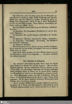 Die Offensive in Südpolen