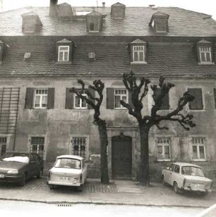 Grünhainichen, Lengefelder Straße 14. Wohnhaus (ehemals Spielwarenverlagshaus Johann David Oehme und Söhne) (1811)