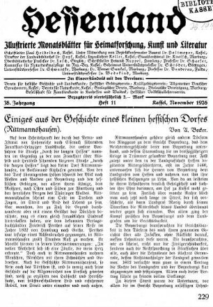 Heft 11, November 1926