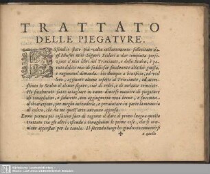 Trattato delle piegature