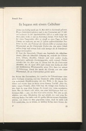 Es begann mit einem Gelächter