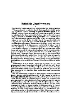 Katholische Jugendbewegung