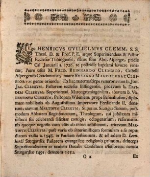 Historia vitae et Scriptorum meorum ex programmate publico exscripta