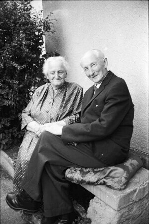 Diamanthochzeit des Ehepaars Karl Philipp und Lina Weber aus Rüppurr.