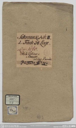 Sonatas - Mus.2981-R-8 : vl, bc - E; LeeB 3.46