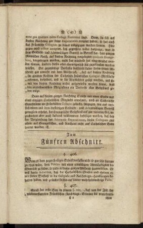Zum Fünften Abschnitt.