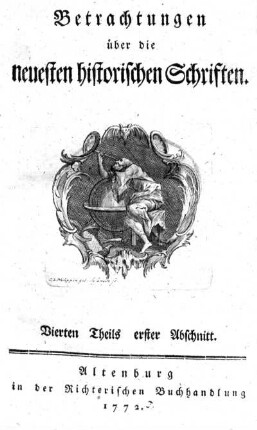 Vierten Theils erster Abschnitt