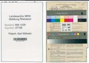 Entnazifizierung Karl Wilhelm Petsch , geb. 01.02.1908 (Ingenieur)