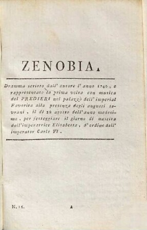 Opere dell'abate Pietro Metastasio poeta cesareo, 16. Zenobia