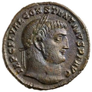 Münze, Follis, Aes 2, 313 n. Chr.