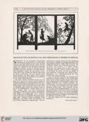 Silhouetten-Ausstellung bei Friedmann & Weber in Berlin