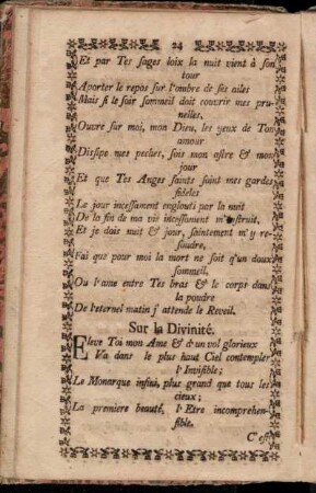 Sur la Divinité. - Exemple.