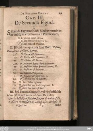 Cap. III[I]. De Secunda Figurâ.