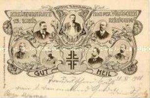 Antisemitische Postkarte der Deutschen Turnerschaft