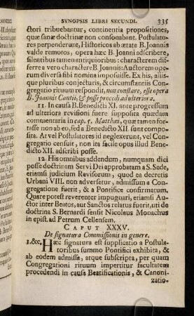 335-346, Caput XXXV - XXXVIII