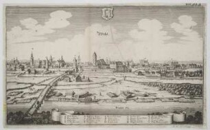 Ansicht von Wels, Radierung, um 1650?