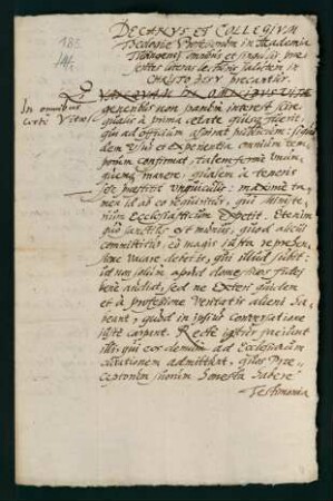 16/10,2 [Nr. 183]: Testimonium der theol. Fakultät für Mag. Johann Jakob Knauss aus Sulz.