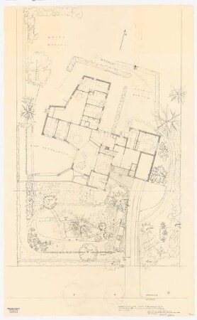 Arzthaus Prof. Bernhardt, Berlin-Charlottenburg: Gartenplan 1:50