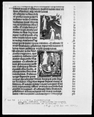 Avenares, Astrologische Handschrift — Buchseite mit Konstellationen der Sternbilder, Folio 14recto