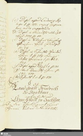38.-45. Land Graf Friedrich der Streitbare