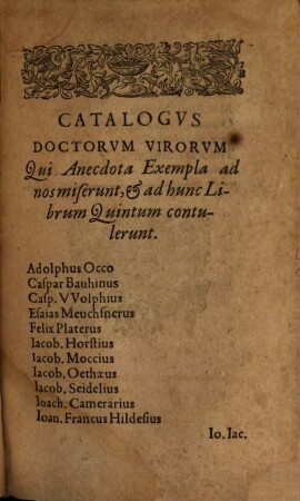 Observationum medicarum rariorum liber ..., 5
