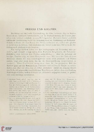 Phidias und Kolotes