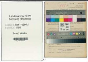 Entnazifizierung Walter Mast , geb. 28.05.1901 (Beamter)
