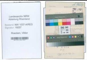 Entnazifizierung Viktor Roecken , geb. 00.00.0000 ()