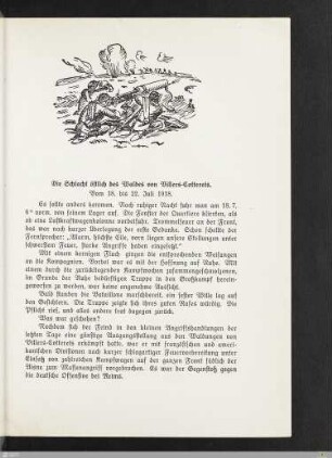 Die Schlacht östlich des Waldes von Villers-Cotterets
