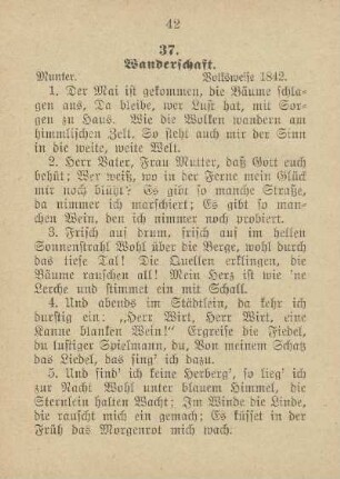 37. Wanderschaft