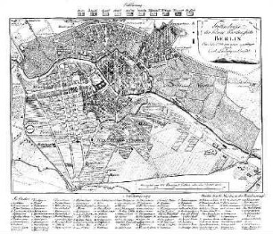 Karte: Grundriss der Königl. Residenzstädte Berlin. Im Jahr 1793 von neuen angefertigt durch Carl Ludwig von Oesfeld
