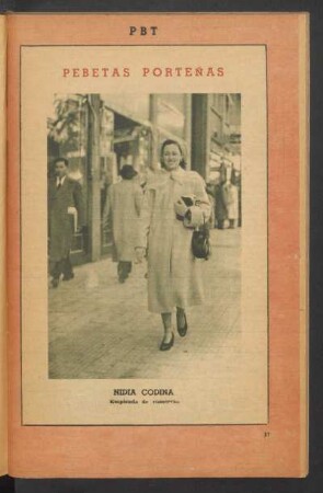 Nidia Codina, empleada de comercio - [Fotografía] : Pebetas porteñas