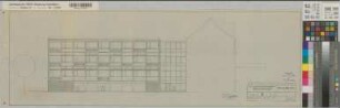 Münster (Münster) Um- und Erweiterungsbau der Augenklinik der Universität Vorentwurf Südansicht 1960 1 : 100 29 x 89 Pause Staatshochbauamt Münster Regierung Münster Nr. 33957