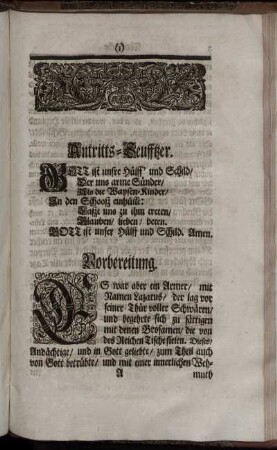 Antritts- Seufftzer.