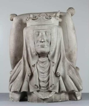 Kopf und Bruststück (Teilabguss) von dem Grabmal der Isabeau de Bavière