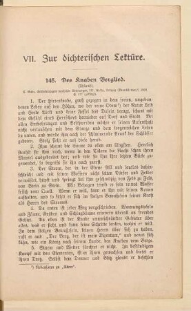 VII. Zur dichterischen Lektüre