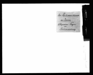 Reichsinnenministerium: Allgemeine Fragen der Reichsverwaltung