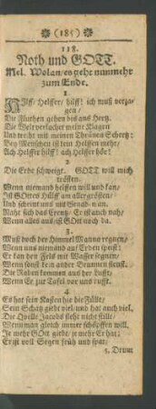 118. Noth und GOTT