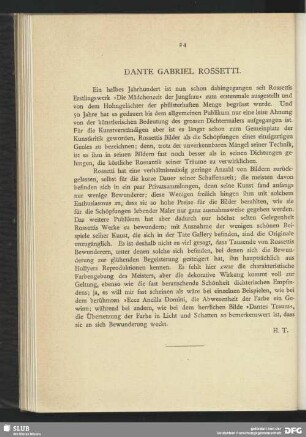 Dante Gabriel Rossetti + Abbildungen