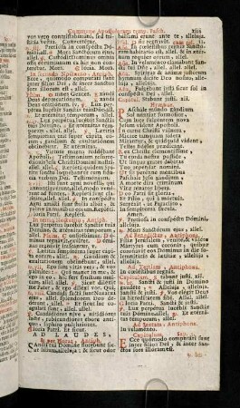 xiii-xxvi, Ad Laudes