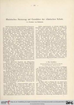 Rheinisches Steinzeug auf Gemälden der vlämischen Schule