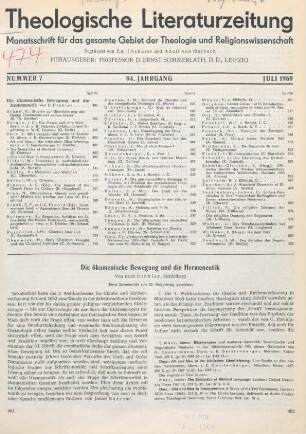 481-490 Die ökumenische Bewegung und die Hermeneutik