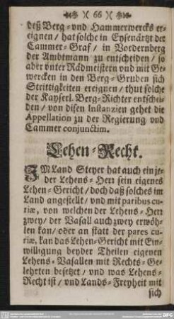 Lehen-Recht