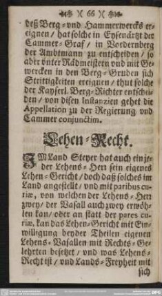 Lehen-Recht