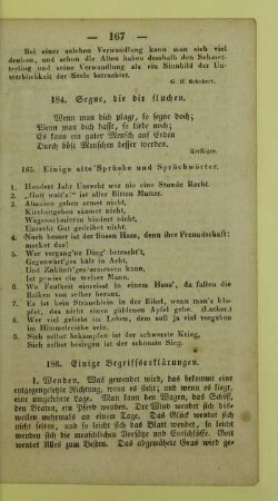 185. Einige alte Sprüche und Sprüchwörter