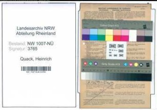 Entnazifizierung Heinrich Quack , geb. 21.08.1901 (Landwirt)