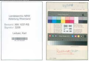 Entnazifizierung Karl Leduec , geb. 19.04.1900 ()