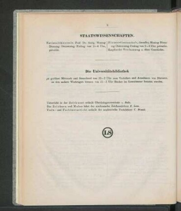 Staatswissenschaften.