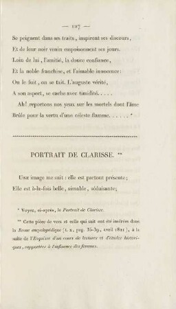 Portrait De Clarisse