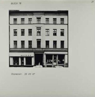 Fotografie: Oranienstr. 36